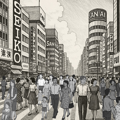 東京・銀座で歩行者天国が始まる